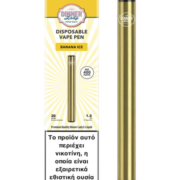 Dinner Lady Disposables 20mg 1,5ml - Banana Ice