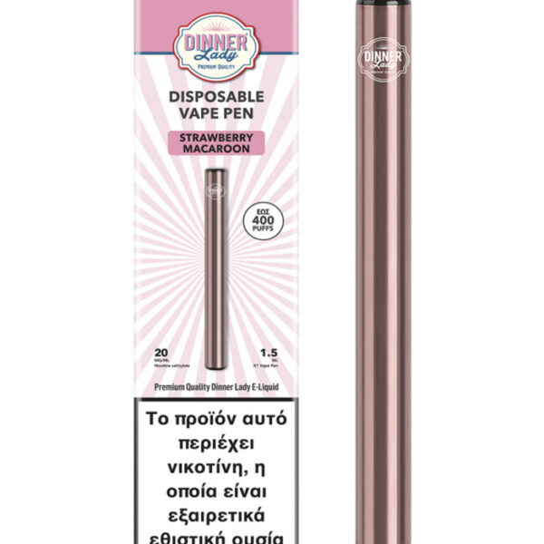 Dinner Lady Disposables 20mg 1,5ml - Strawberry Macaroon
