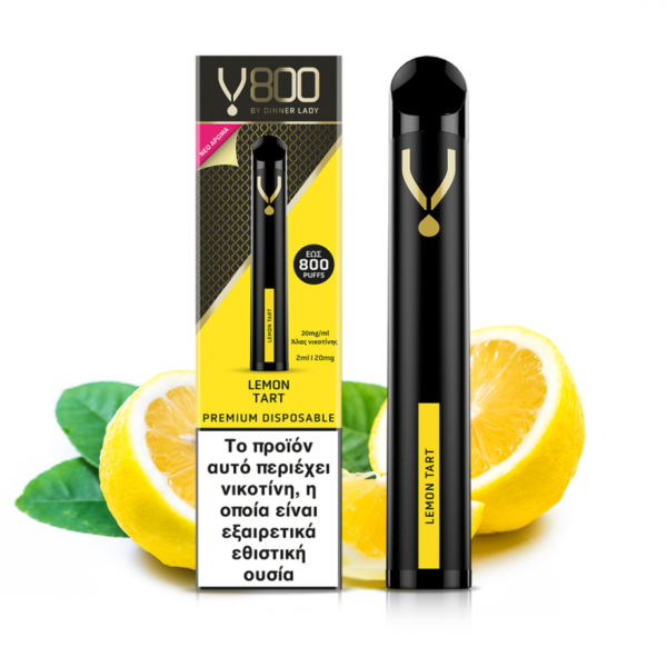 Dinner Lady V800 Disposables 20mg 2ml - Lemon Tart