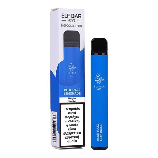 Elfbar 600 Disposables 2ml 18mg - Blue Razz Lemonade