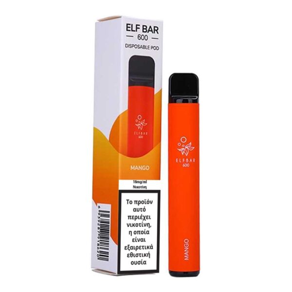 Elfbar 600 Disposables 2ml 18mg - Mango