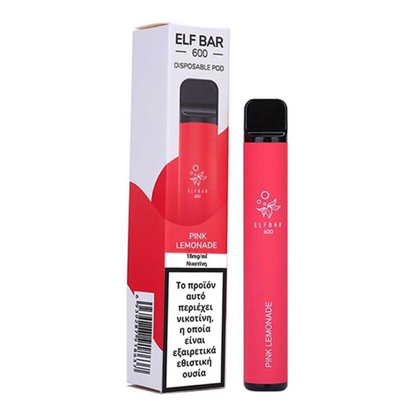 Elfbar 600 Disposables 2ml 18mg - Pink Lemonade