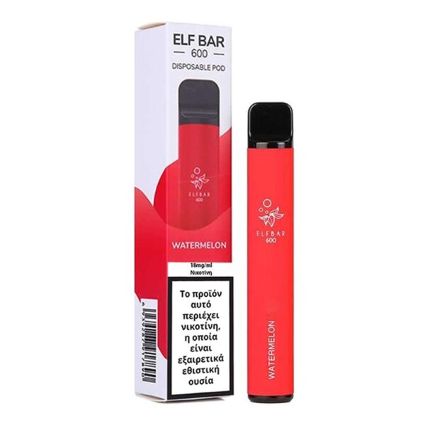 Elfbar 600 Disposables 2ml 18mg - Watermelon