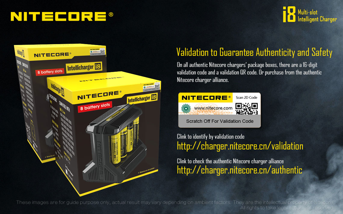 charger Nitecore I8 vapexperts 16