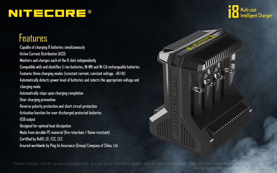 charger Nitecore I8 vapexperts 17