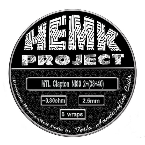 Hemk Project by Tesla Handcrafted - Clapton Mtl 0.8ohm Ni80 28+38/40