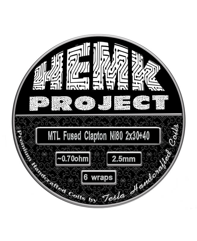 images Hemk Project by Tesla Handcrafted - Fused Clapton Mtl 0.7ohm Ni80 - Image 1